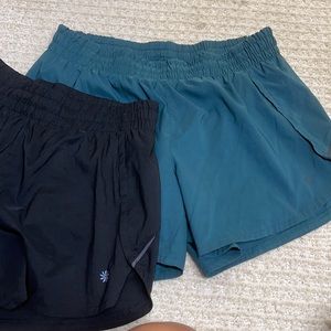 Athleta shorts- black and green